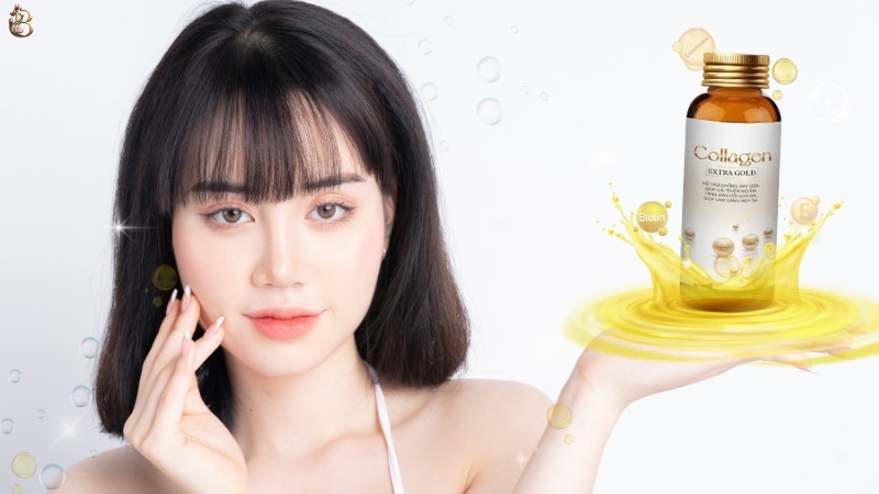 Cong dung lam trang da cua collagen extra gold